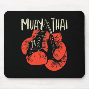 Wilder thailändischer Boxkampfstil für Kickboxen M Mousepad