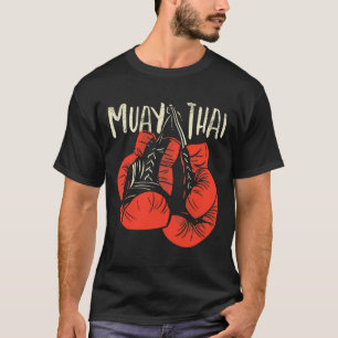 Wilder thailändischer Boxkampfstil für Kickboxen M T-Shirt