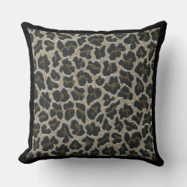 Wilder Tierleopard und Zebra-Druckkissen Kissen