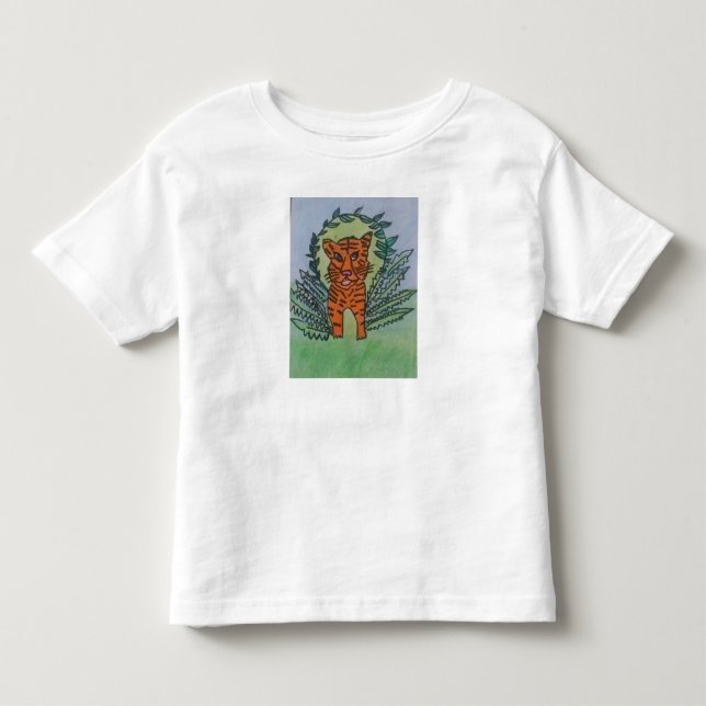 wilder Tiger Kleinkind T-shirt (Vorderseite)