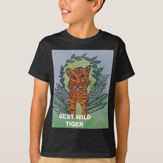 Wilder Tiger T-Shirt (Vorderseite)