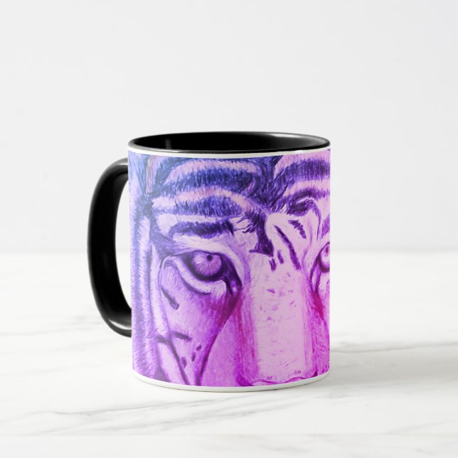 Wilder Tiger Tasse (Vorderseite Links)
