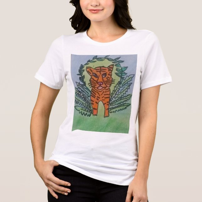 wilder Tiger Tri-Blend Shirt (Vorderseite)