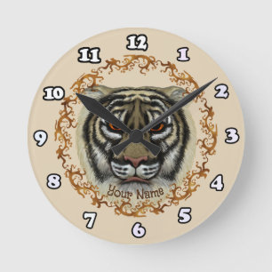 Wilder Tiger Uhr