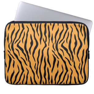 Wilder Tigerhaut-Muster Laptopschutzhülle
