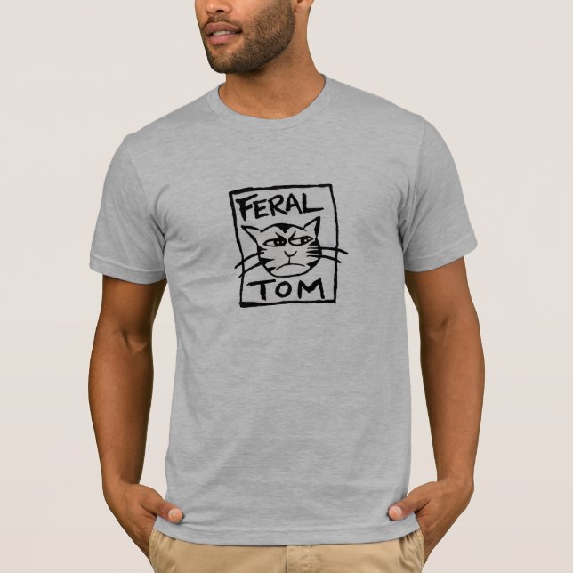 WILDER TOM (Schwarzes) T-Shirt (Vorderseite)