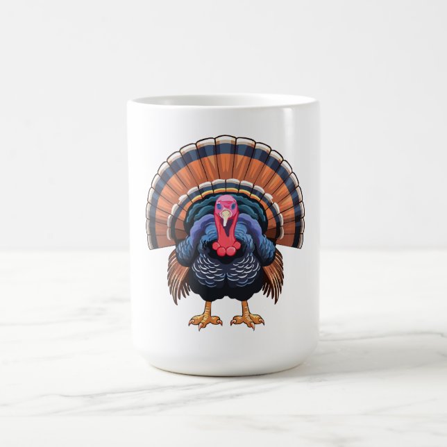 Wilder Truthahn Kaffeetasse (Mittel)