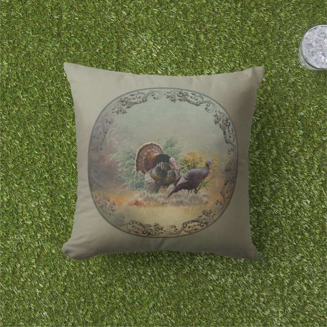 Wilder Truthahn Kissen (Golfball-Marker)