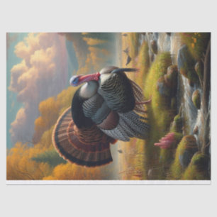 Wilder Truthahn von Stream Painting Seidenpapier