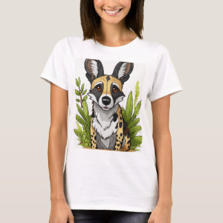 "Wilder und einzigartiger afrikanischer Wildhund-T T-Shirt