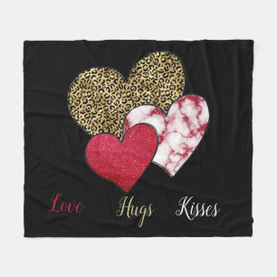 Wilder Valentinstag Fleecedecke