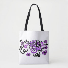 Wilder Violetter Pfau Tasche