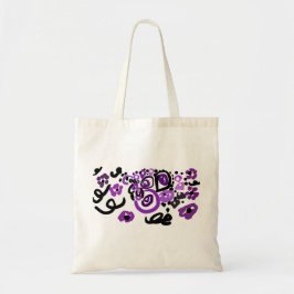 Wilder Violetter Pfau Tragetasche