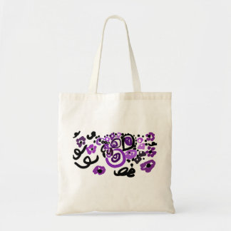 Wilder Violetter Pfau Tragetasche