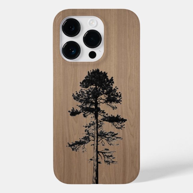 Wilder Wald - Schnittholz - Holz Case-Mate iPhone 14 Pro Hülle (Rückseite)