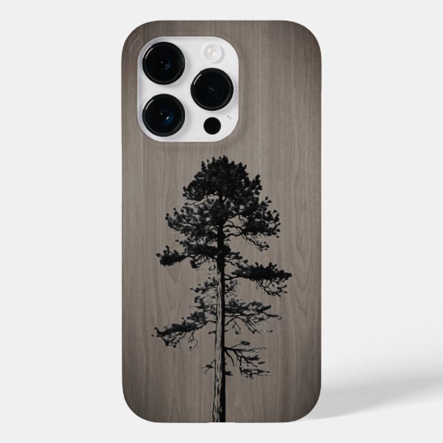 Wilder Wald - Schnittholz - Holz Case-Mate iPhone 14 Pro Hülle (Rückseite)
