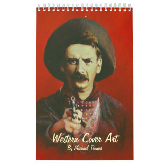 Wilder Westabdeckungs-Kunst-Kalender Kalender