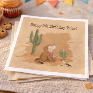 Wilder Westen Cowboy Geburtstag Wüste Serviette