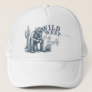Wilder Westen High Anxiety Lustiges Western-Desi Truckerkappe