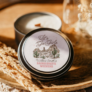 Wilder Westen Junggesellinnenabschied Los geht's M Runder Aufkleber