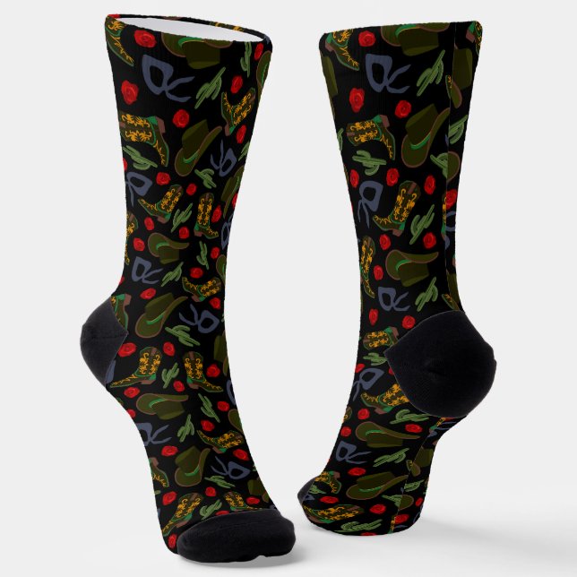 Wilder Westen Socken (Gewinkelt)