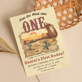 Wilder Westen wie der Westen ein Geburtstag Einladung