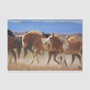 Wilder Western Pferd-Bucking Seidenpapier