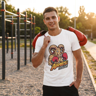 Wilder Widder-Boxer "Immer bereit für eine Herausf T-Shirt