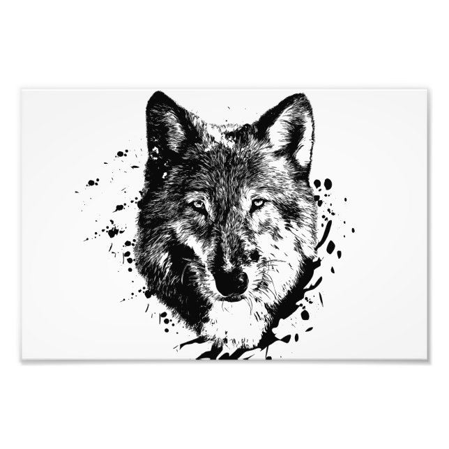 Wilder Wildwolf Welt Freie Erde Fotodruck (Vorne)
