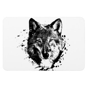 Wilder Wildwolf Welt Freie Erde Magnet