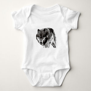 Wilder Wolf Baby Strampler