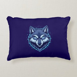 Wilder Wolf – Symbol für Stärke und Freiheit Dekokissen