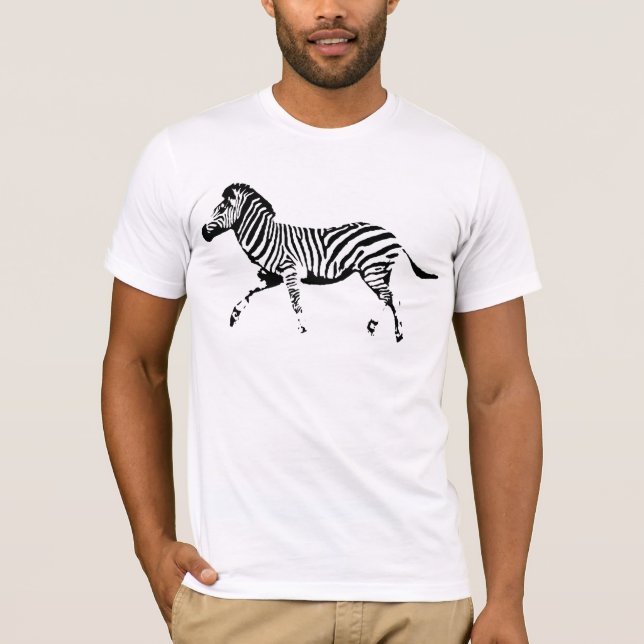 Wilder Zebra T-Shirt (Vorderseite)