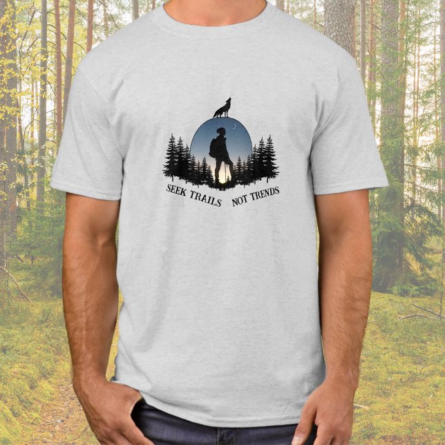 Wilderness-Abenteuer für Männer - T - Shirt (Hiker Adventure Wilderness Men’s T-shirt)