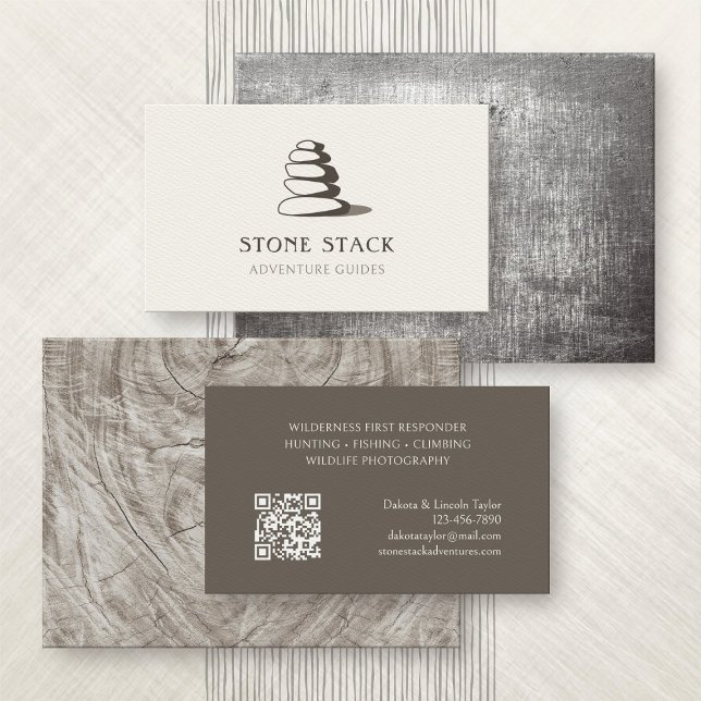 Wilderness Adventure Guide Visitenkarte (Von Creator hochgeladen)