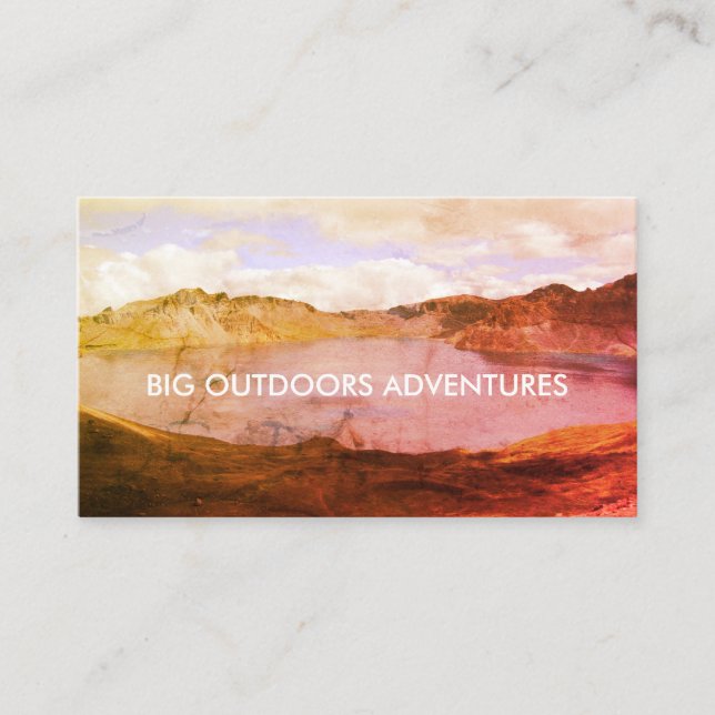 Wilderness Adventure Trip Guide Business Cards Visitenkarte (Vorderseite)