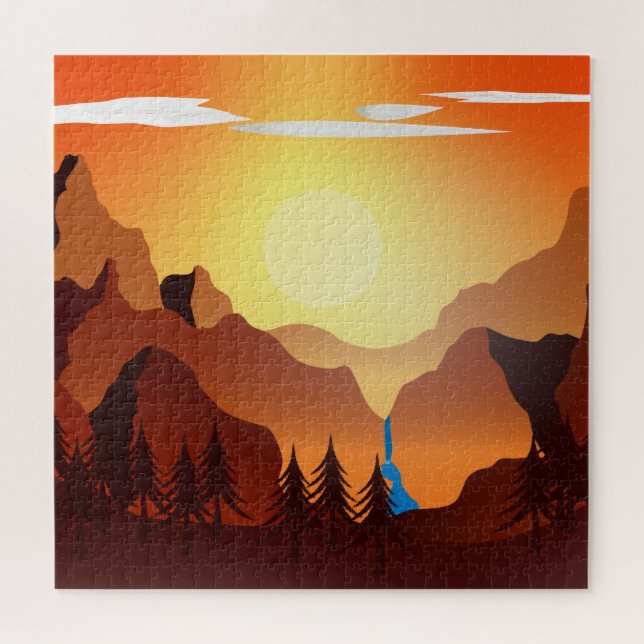 "Wilderness Area Sunset"-Szenenrätsel (Horizontal)