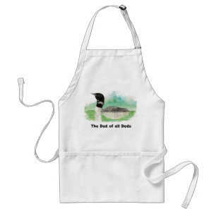 Wilderness Art Common Loon Bird Vater Alle Vater Schürze