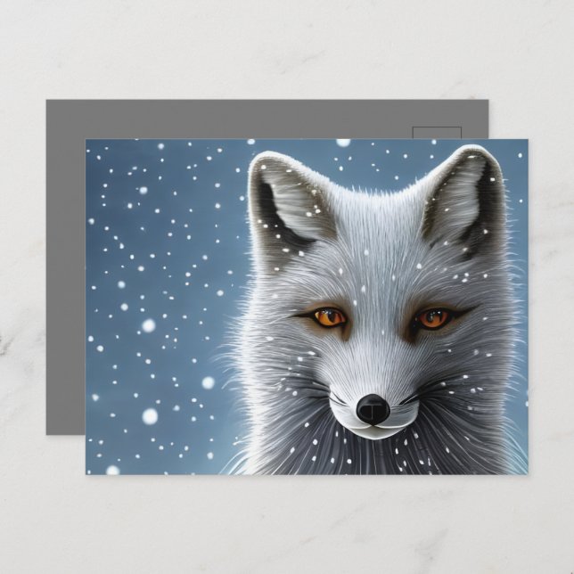 Wilderness Artic Fox Postkarte (Vorne/Hinten)