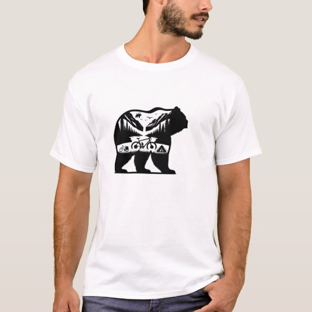 Wilderness Bären Tasse - Camping, Biking & Nature T-Shirt (Vorderseite)