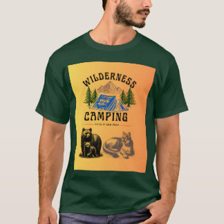 Wilderness-Camping Pitch It and Pray Familie T-Shirt