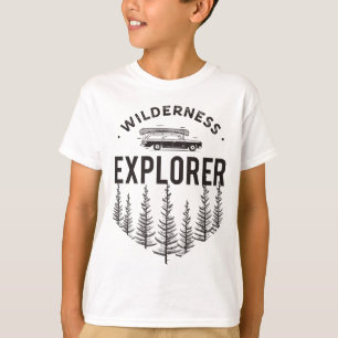 Wilderness Explorer Kombi Kanu Bäume T-Shirt