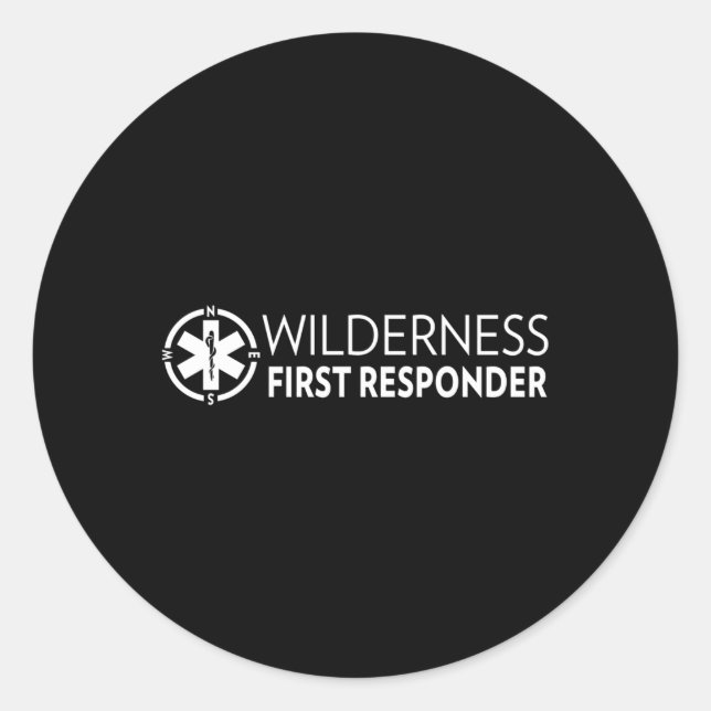 Wilderness First Responder Wfr Runder Aufkleber (Vorderseite)
