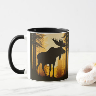 Wilderness Forest Bull Elch Rustikal Tasse