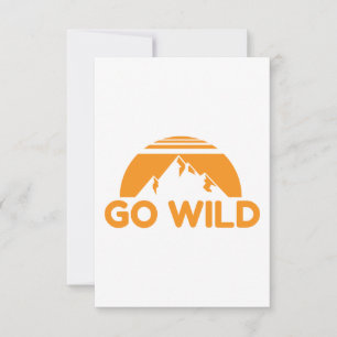 Wilderness Go Wild Mountain Naturgeschenk Idee Save The Date