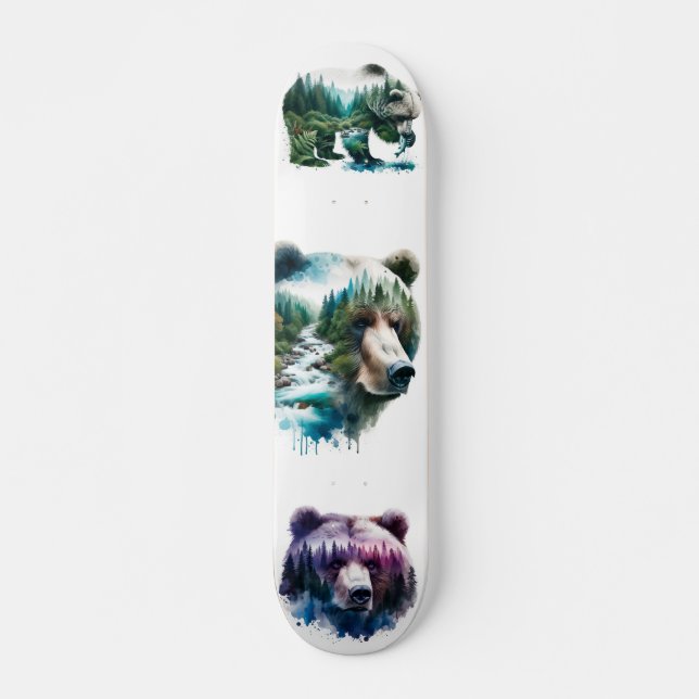 Wilderness Grizzly Bars Skateboard (Vorne)