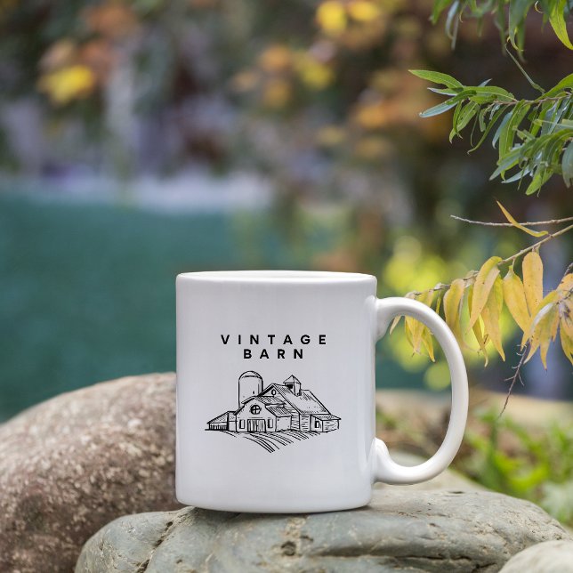 Wilderness Line Art  Minimal Mountain Mug Kaffeetasse (Von Creator hochgeladen)