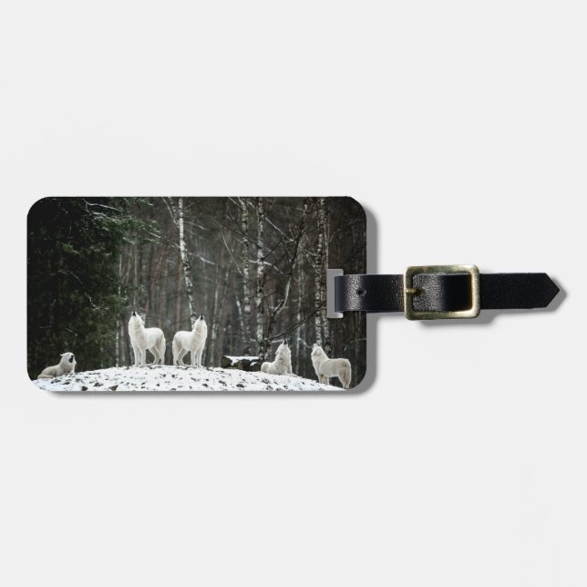 Wilderness Polar Wolf Gepäckanhänger (Vorderseite horizontal)