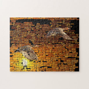Wilderness Sunset Enten auf Stone Hintergrund