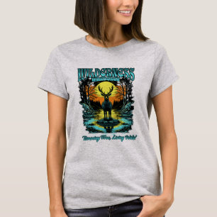 Wilderness Wanderer Deer im Wald T-Shirt